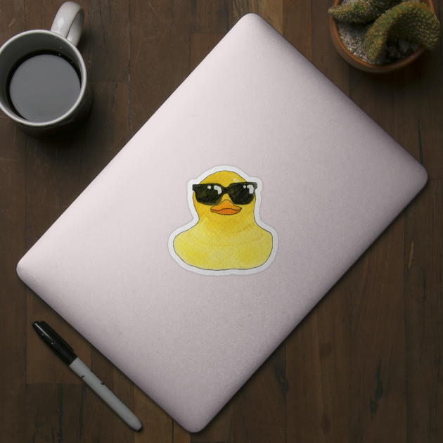 Chillax Rubber Ducky by atangledkite